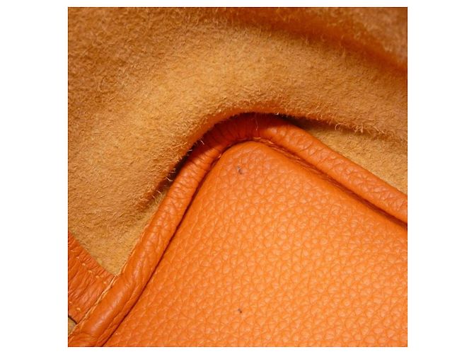 Borsa Hermès Picotin Lock PM Taurillon Clemence Arancione - vista 6