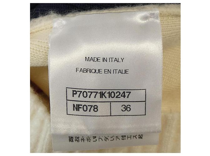 Chanel P70771K10247 Punto de cachemira Rosa Blanco Roja Azul marino - vista 4