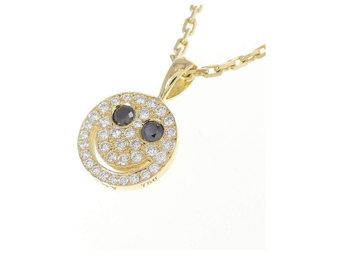 Autre Marque Collana Eye Funney in oro giallo 750 e diamanti D'oro - vista 3