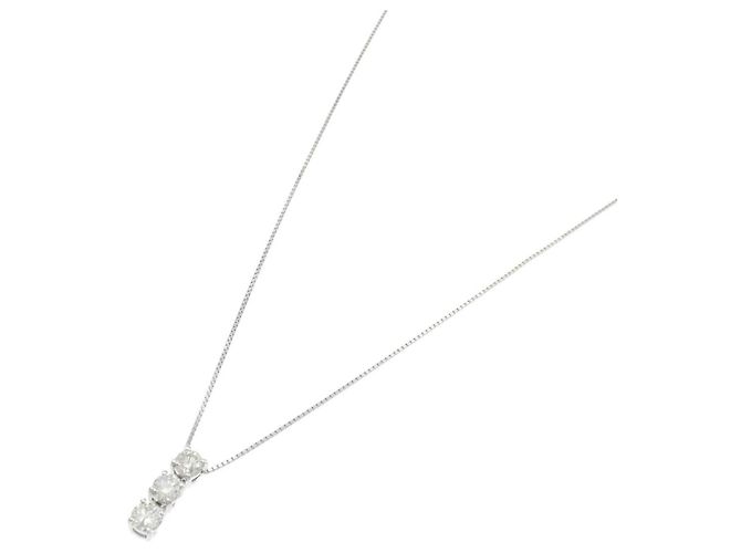Autre Marque Collana di Diamanti PT900 PT850 Argento - vista 2