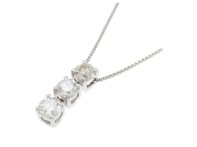 Autre Marque Collana di Diamanti PT900 PT850 Argento - vista 3