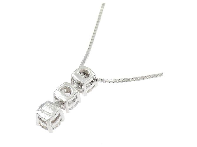 Autre Marque Collana di Diamanti PT900 PT850 Argento - vista 4