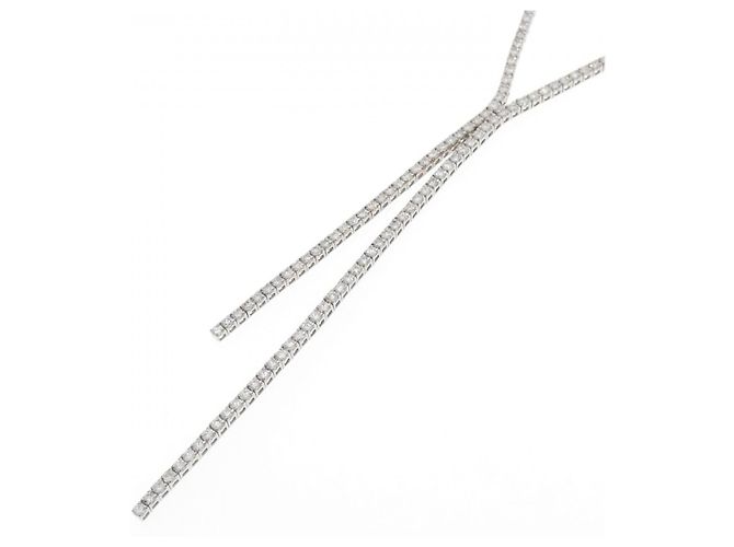 Autre Marque Collana in Au750 e Diamanti Argento - vista 3