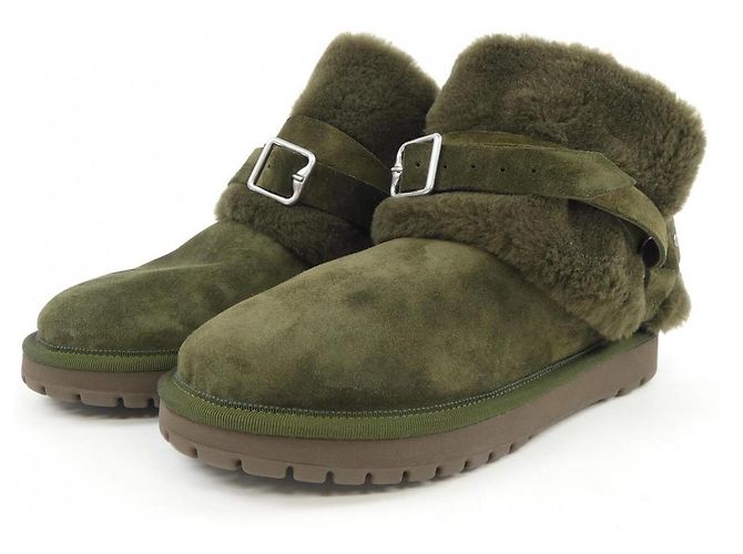 Stivali Burberry Verde Cachi - vista 3