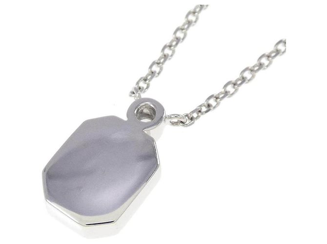 Collar Harry Winston de platino con logotipo HW Plata - vista 4