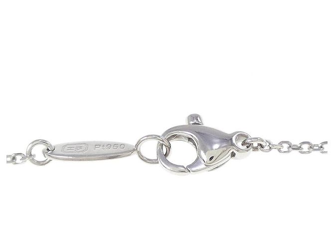 Collar Harry Winston de platino con logotipo HW Plata - vista 5