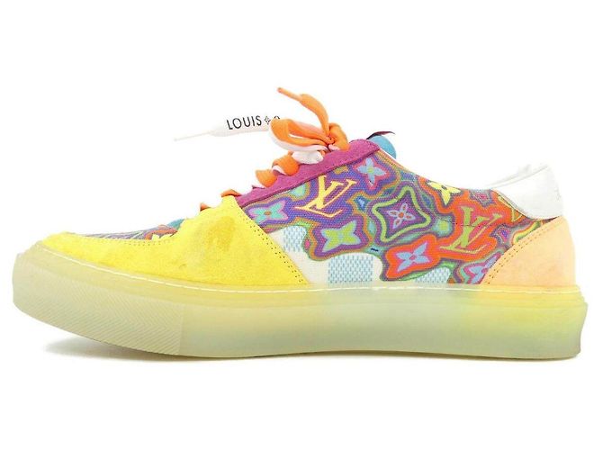 Sneakers Louis Vuitton LV Ollie Line Verde Arancione Porpora Giallo - vista 2