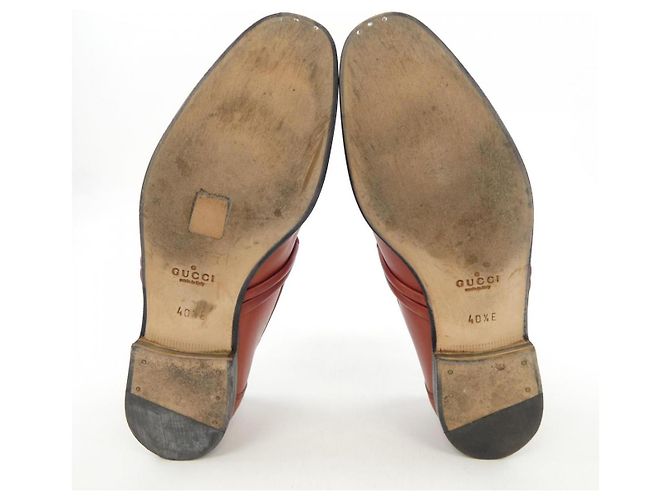 Gucci Lederschuhe Rot - Ansicht 4