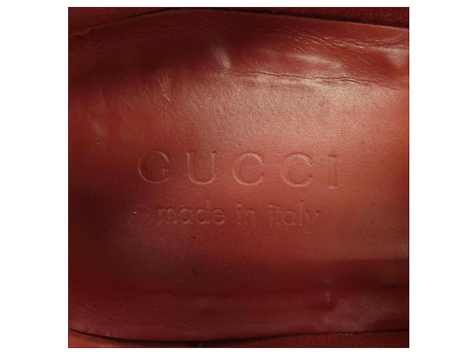Gucci Lederschuhe Rot - Ansicht 6