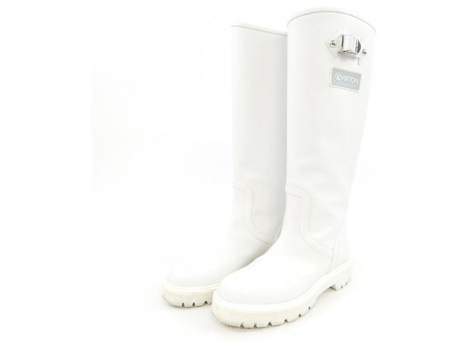 Louis Vuitton Territory Line Stiefel Weiß - Ansicht 3