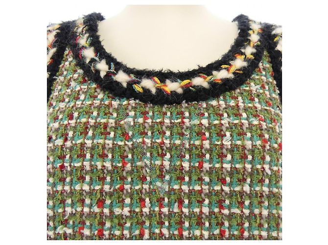 Chanel Kleid Rot Grün - Ansicht 5