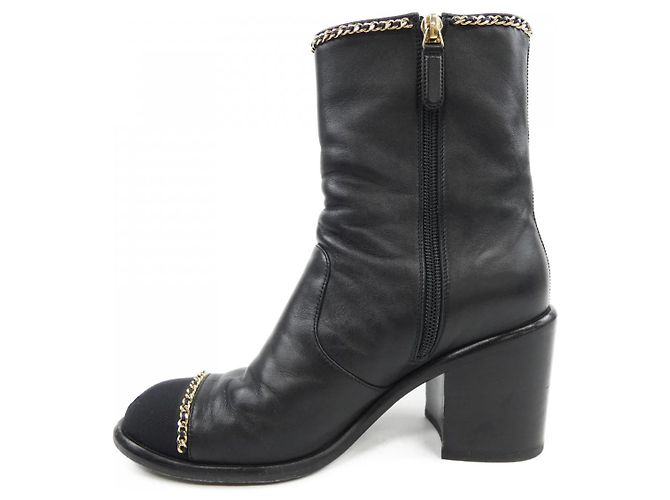 Stivaletti in agnello Chanel Nero - vista 2