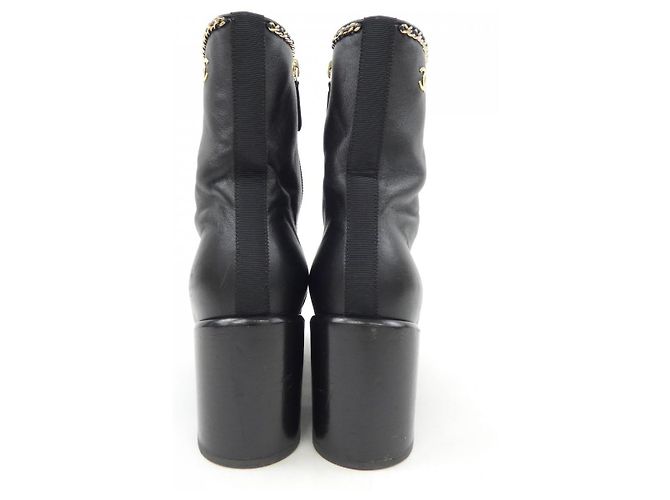 Stivaletti in agnello Chanel Nero - vista 5