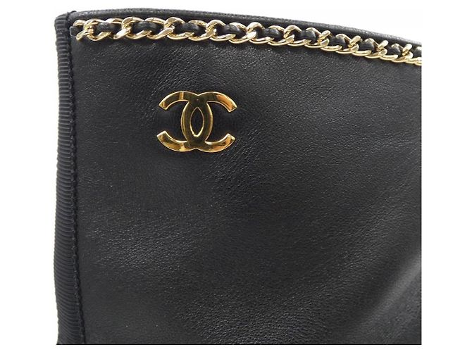 Stivaletti in agnello Chanel Nero - vista 6