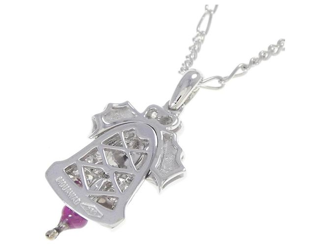 Autre Marque Collana Mouawad in oro bianco 18K, rubino e diamanti Rosso - vista 4