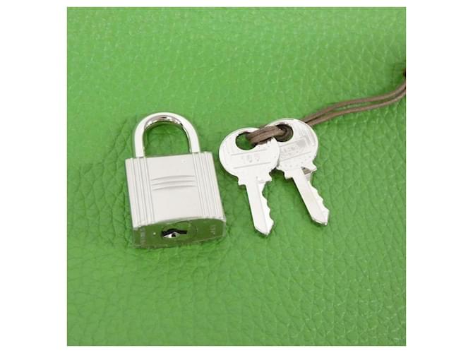 Hermès Borsa Hermes Picotin Lock PM Clemence Verde - vista 4