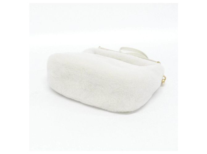 Borsa a tracolla Miu Miu MONTONE Bianco - vista 3