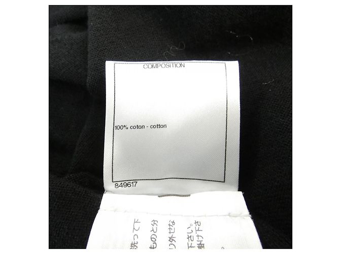 Top de tirantes de algodón Chanel Negro Blanco - vista 3