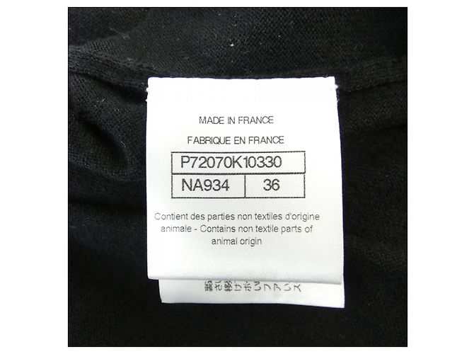 Top de tirantes de algodón Chanel Negro Blanco - vista 4