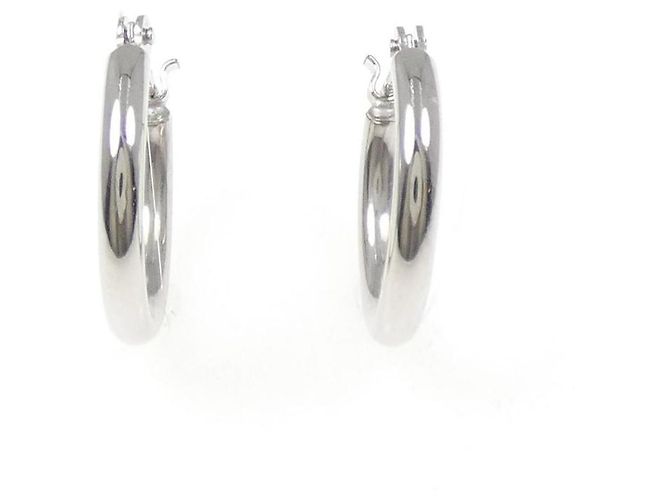 Autre Marque Orecchini a Cuore con Diamanti 2way Pt900 K18WG Argento - vista 4