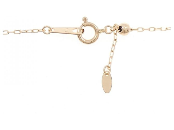 Autre Marque Au750 Cross Diamond Necklace Pink - view 5