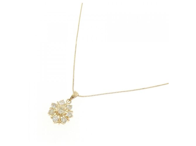 Autre Marque Collana Flower in Diamanti Au750 D'oro - vista 2