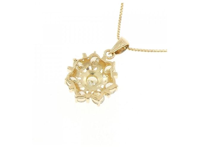 Autre Marque Collana Flower in Diamanti Au750 D'oro - vista 4