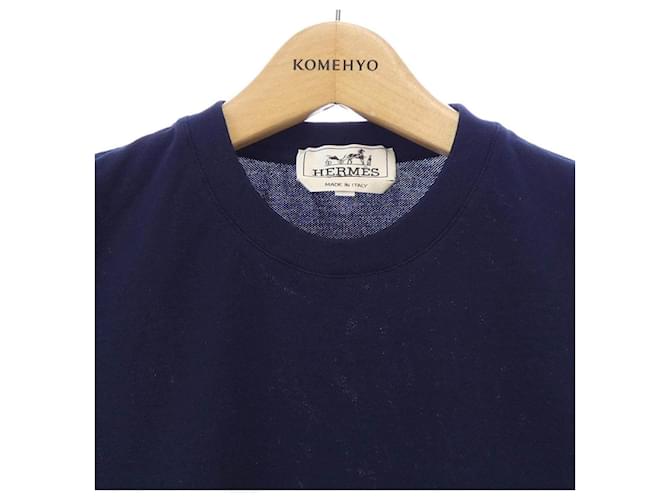 Hermès Camiseta de algodão Hermes Azul Azul marinho - vista 5