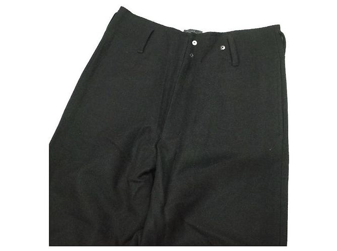 Autre Marque Pantalones anchos de lana Omar Afridi Negro - vista 4