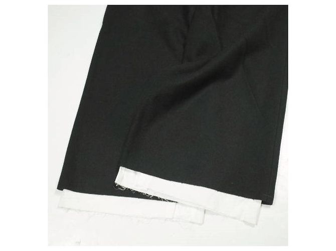 Autre Marque Pantalones anchos de lana Omar Afridi Negro - vista 7