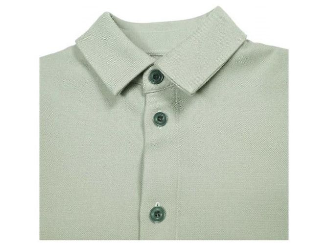 Autre Marque Sovracamicia Omar Afridi in twill di cotone Verde - vista 5