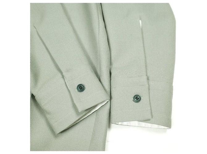 Autre Marque Sovracamicia Omar Afridi in twill di cotone Verde - vista 6