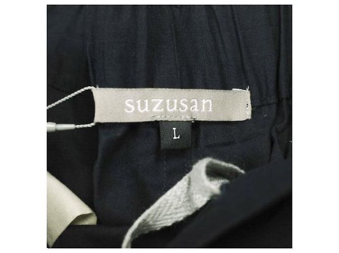 Autre Marque Pantalón suzusan Tapered Easy Pants Cotton Pants Azul Azul marino - vista 4