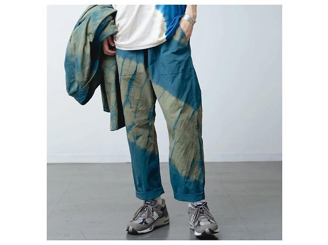 Autre Marque Suzusan Hose aus recyceltem Ripstop-Nylon Blau - Ansicht 3