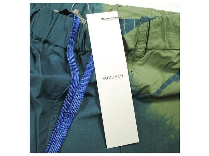 Autre Marque Suzusan Hose aus recyceltem Ripstop-Nylon Blau - Ansicht 4