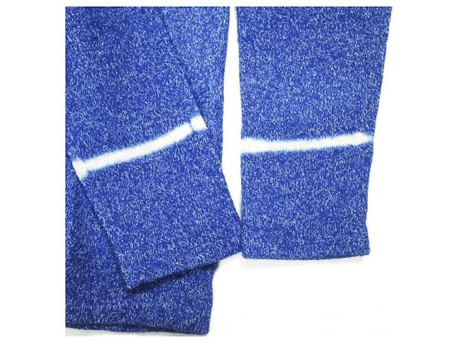 Autre Marque suzusan Woll-Baumwoll-Jersey-Pullover mit Rundhalsausschnitt Blau - Ansicht 5