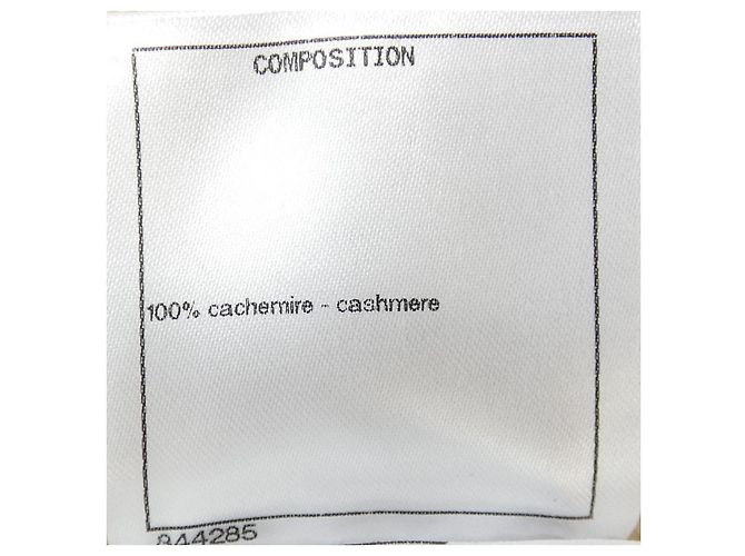 Tejido de cachemira Chanel Beige - vista 3