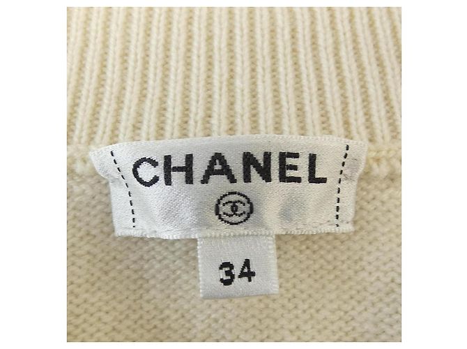 Tejido de cachemira Chanel Beige - vista 5