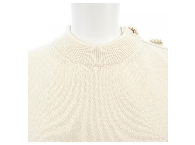 Tejido de cachemira Chanel Beige - vista 6