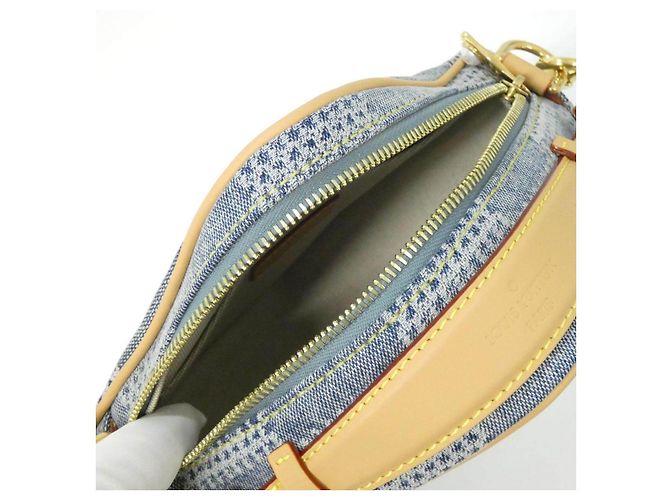 Louis Vuitton Damier Denim 3D Chess Messenger Bag Blau - Ansicht 5