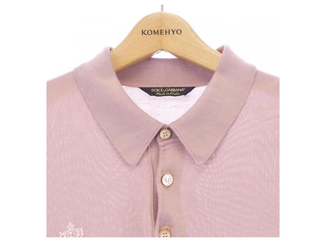Dolce & Gabbana Polo en soie Dolce&Gabbana Rose - vue 5