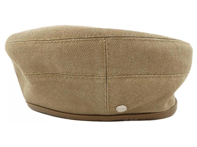Hermès Hermes Clou de Selle Denim Cap Braun - Ansicht 2