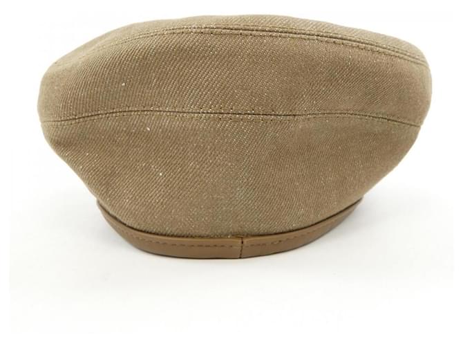 Hermès Hermes Clou de Selle Denim Cap Braun - Ansicht 4