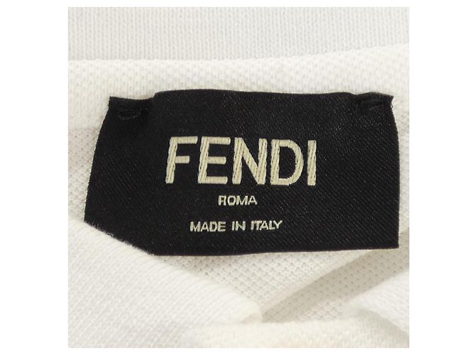 Polo de algodón FENDI Blanco - vista 4