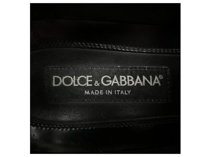 Dolce & Gabbana Leder Schuhe Dolce&Gabbana Schwarz - Ansicht 6