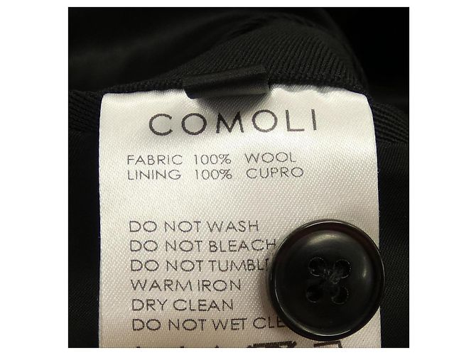 Autre Marque Comoli Wool Coat Black - view 3