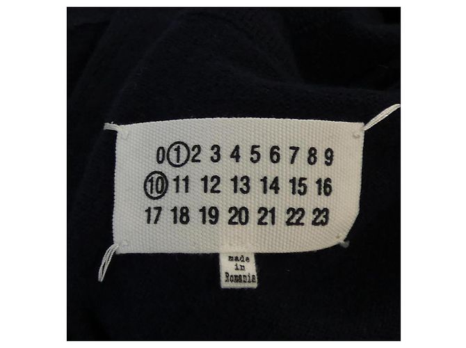Maison Martin Margiela Felpa con cappuccio in misto cashmere Maison Margiela Blu Blu navy - vista 4