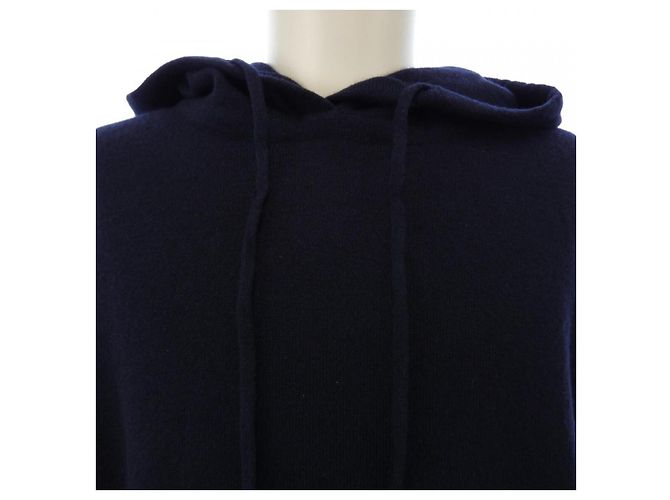 Maison Martin Margiela Felpa con cappuccio in misto cashmere Maison Margiela Blu Blu navy - vista 5