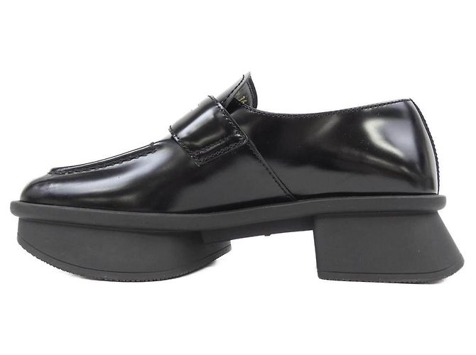Prada RE-EDITION Kalbsleder Schuhe Schwarz - Ansicht 2