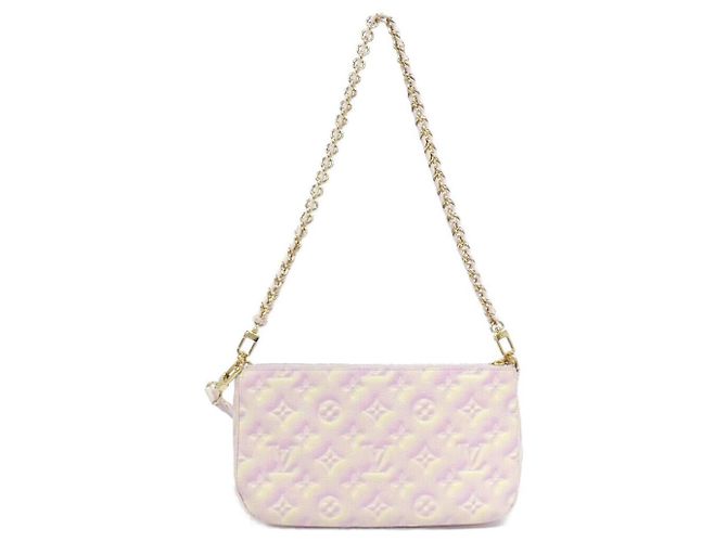 Borsa a tracolla Louis Vuitton Multi Pochette Accessoires Monogram Empreinte Rosa - vista 2